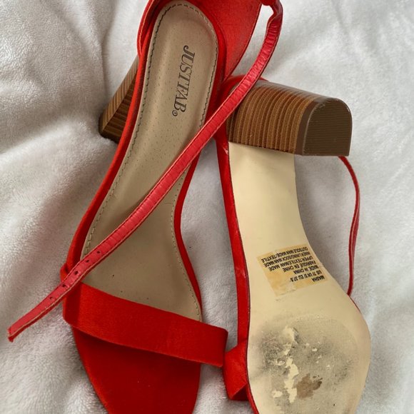Masha Heeled Sandal - Poppy Red - Picture 4 of 4
